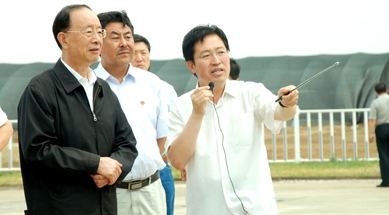 原中共中央書記處書記、中紀(jì)委副書記何勇視察我公司